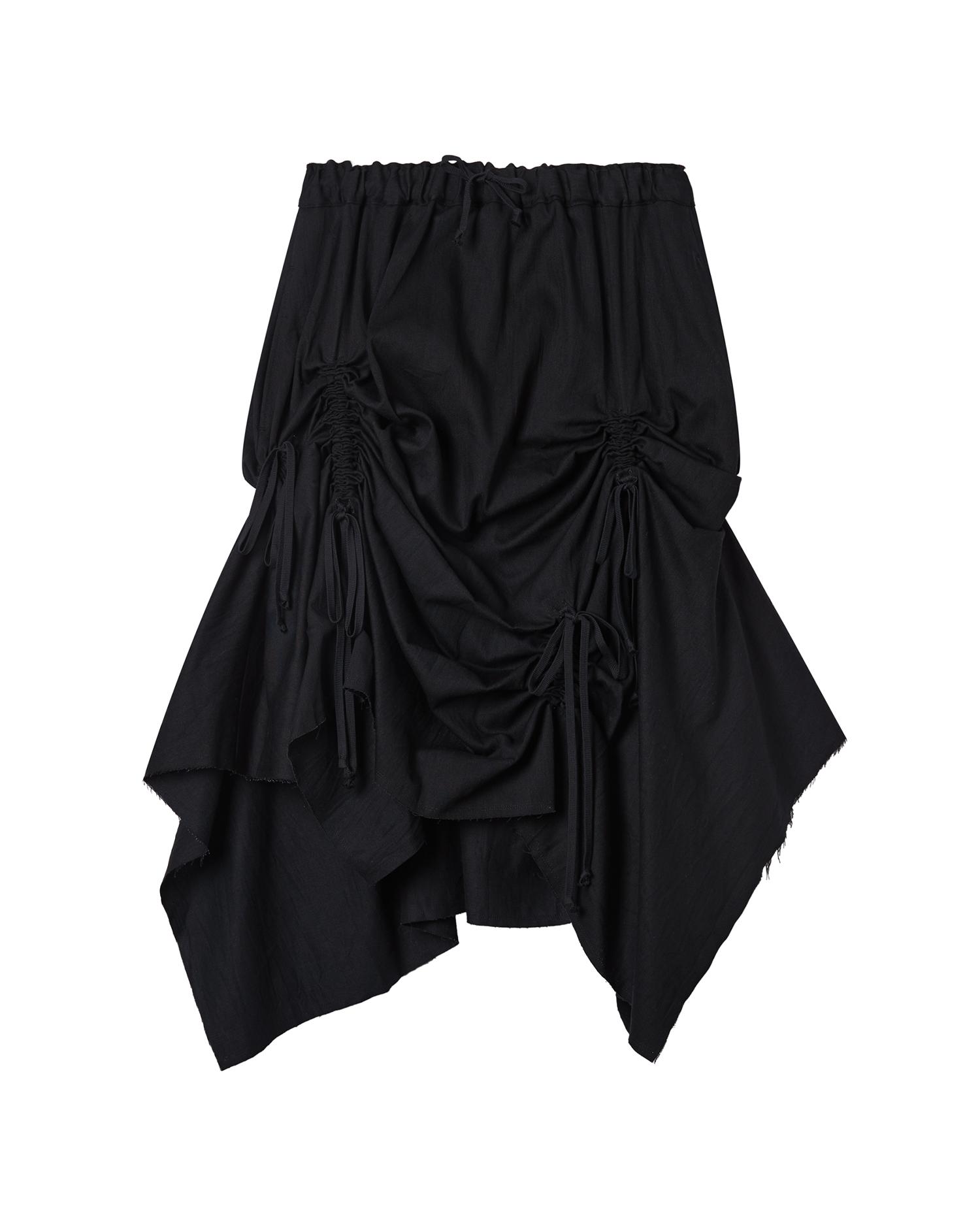 Ruched midi skirt by YOHJI YAMAMOTO