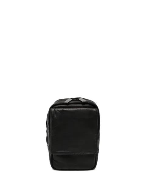 Scratch leather messenger bag by YOHJI YAMAMOTO