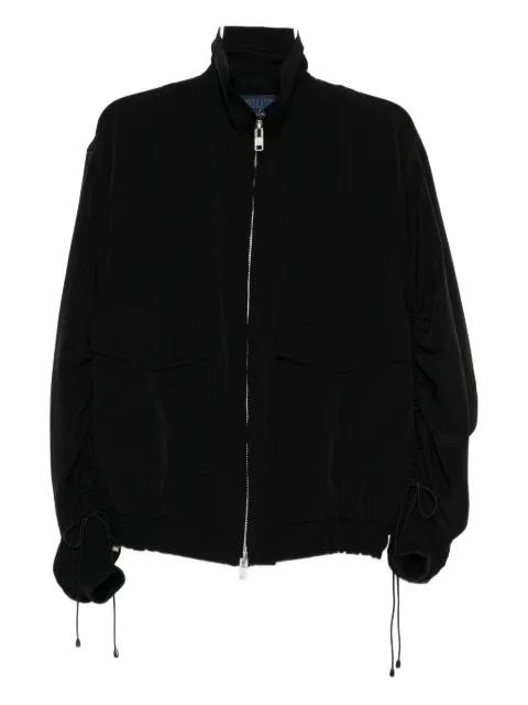 Ta/pe shirring-sleeve jacket by YOHJI YAMAMOTO