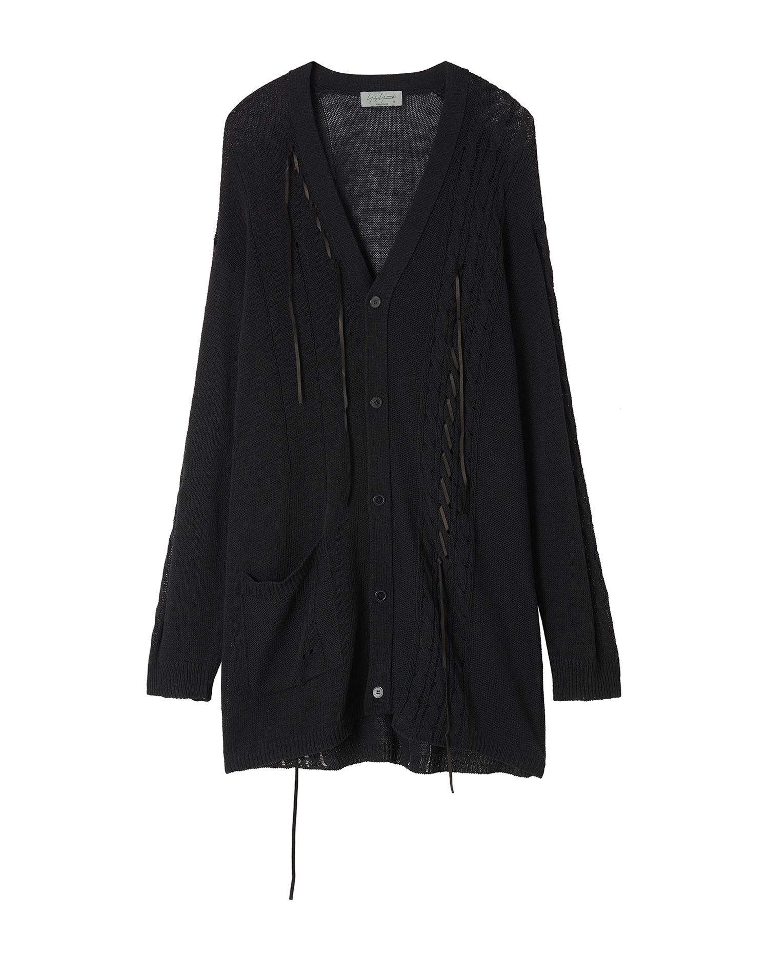 V-neck long cardigan by YOHJI YAMAMOTO