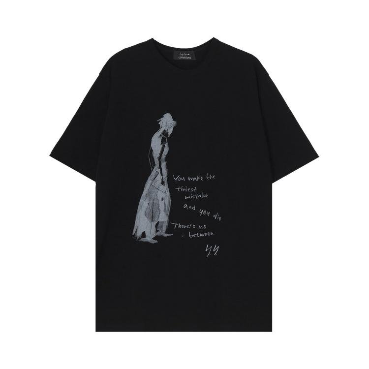 Yohji Yamamoto Short-Sleeve Printed T-Shirt 'Black' by YOHJI YAMAMOTO
