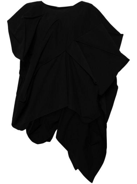 asymmetric draped skirt by YOHJI YAMAMOTO