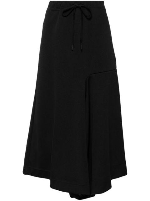 asymmetric drawstring midi skirt by YOHJI YAMAMOTO