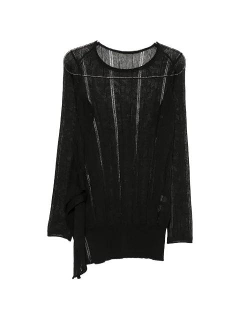 asymmetric-hem sweater by YOHJI YAMAMOTO