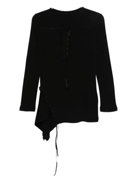 asymmetric knitted top by YOHJI YAMAMOTO