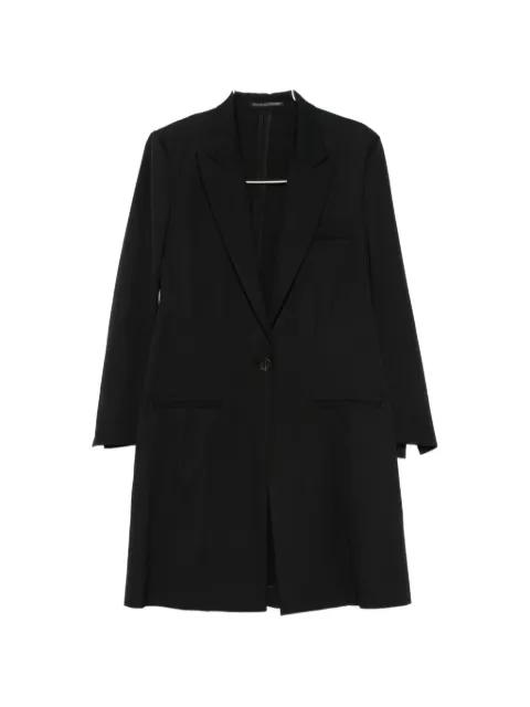 asymmetric-panel single-breasted coat by YOHJI YAMAMOTO