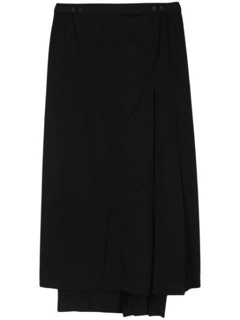 asymmetric wool skirt by YOHJI YAMAMOTO