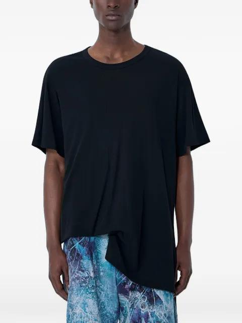 asymmetrical crew neck T-shirt by YOHJI YAMAMOTO