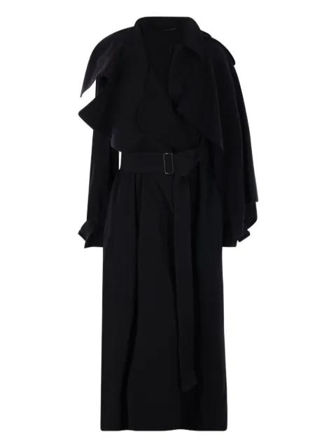 belted coat by YOHJI YAMAMOTO