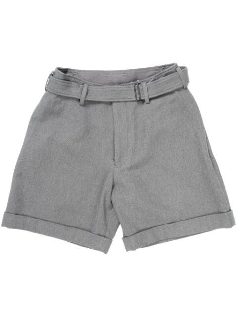 belted shorts by YOHJI YAMAMOTO