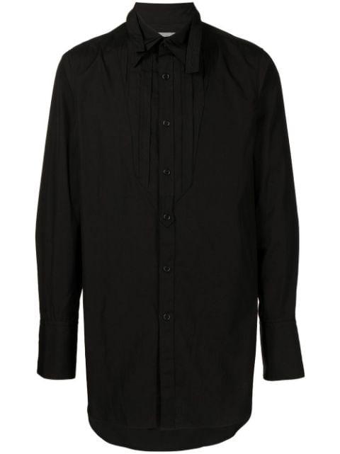 bowtie-collar oversized shirt by YOHJI YAMAMOTO