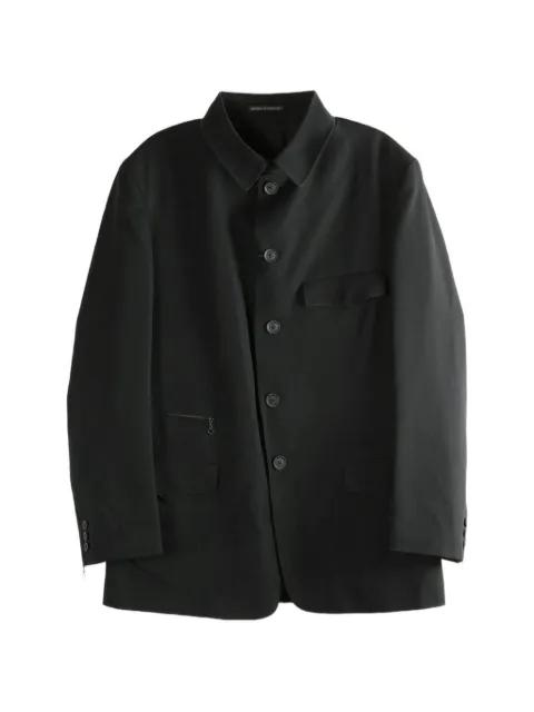 button-up gabardine jacket by YOHJI YAMAMOTO