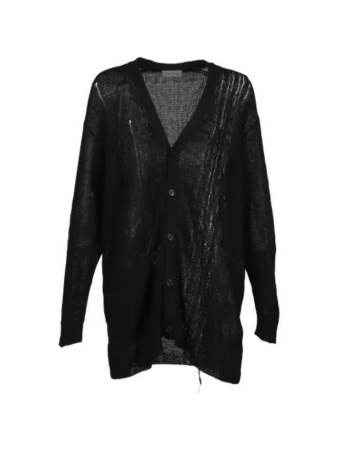 button-up knitted cardigan by YOHJI YAMAMOTO