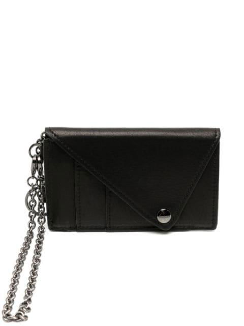 chain-strap leather wallet by YOHJI YAMAMOTO