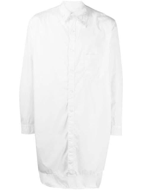 collar-detailed cotton shirt by YOHJI YAMAMOTO