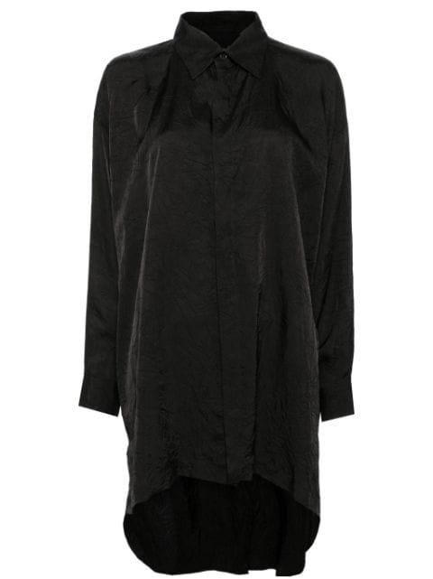 creased button-down shirt by YOHJI YAMAMOTO