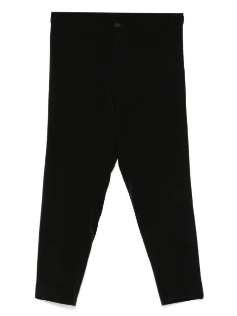 crepe-de-chine tapered trousers by YOHJI YAMAMOTO