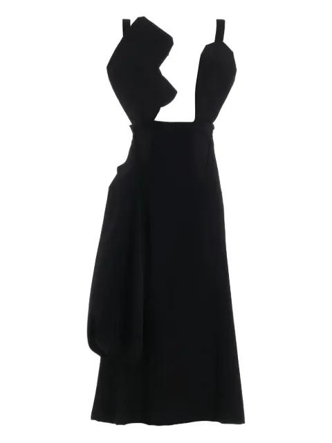 cut-out wool dress by YOHJI YAMAMOTO