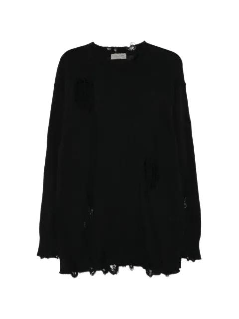 distressed-effect sweater by YOHJI YAMAMOTO