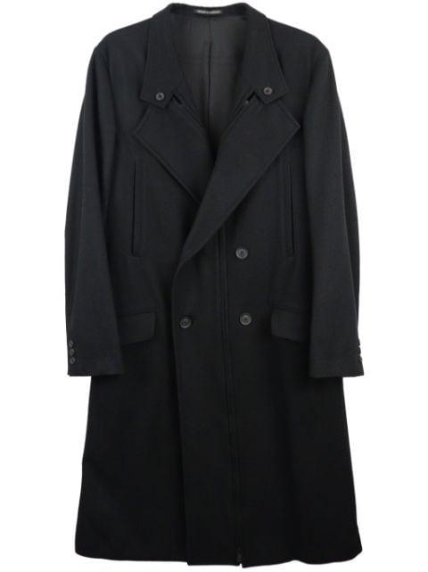 double-breasted wool coat by YOHJI YAMAMOTO
