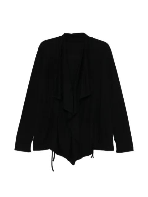 draped drawstring cardigan by YOHJI YAMAMOTO