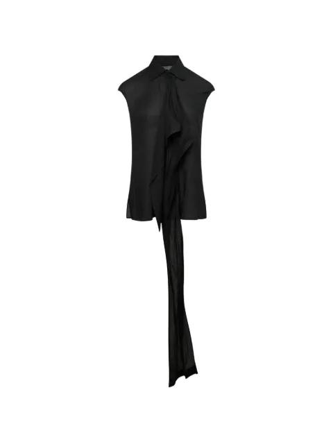 draped-stole sleeveless shirt by YOHJI YAMAMOTO