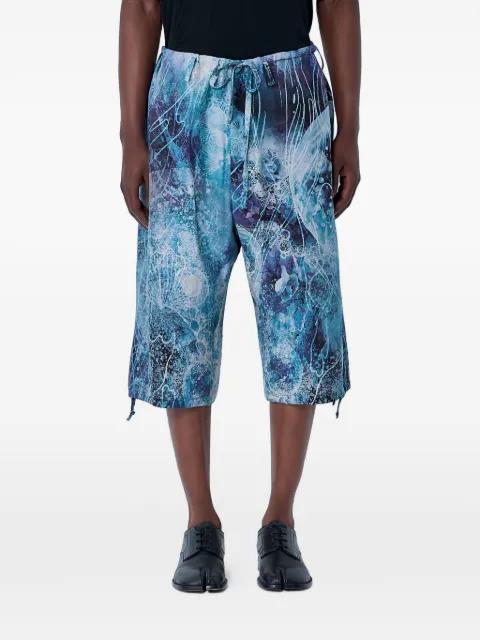 drawstring-waist wide-leg shorts by YOHJI YAMAMOTO