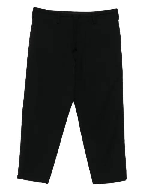 drawstring-waist wool trousers by YOHJI YAMAMOTO