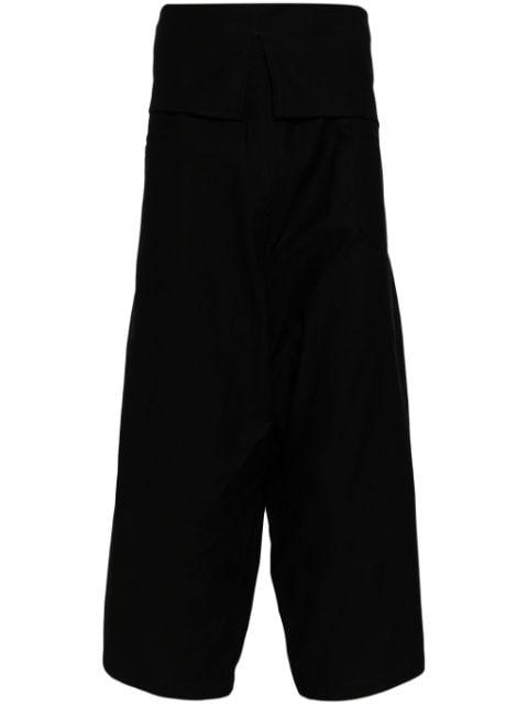 drop-crotch cotton trousers by YOHJI YAMAMOTO