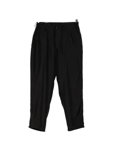 elasticated-waistband tapered trousers by YOHJI YAMAMOTO