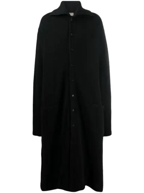 fine-knit ankle-length coat by YOHJI YAMAMOTO