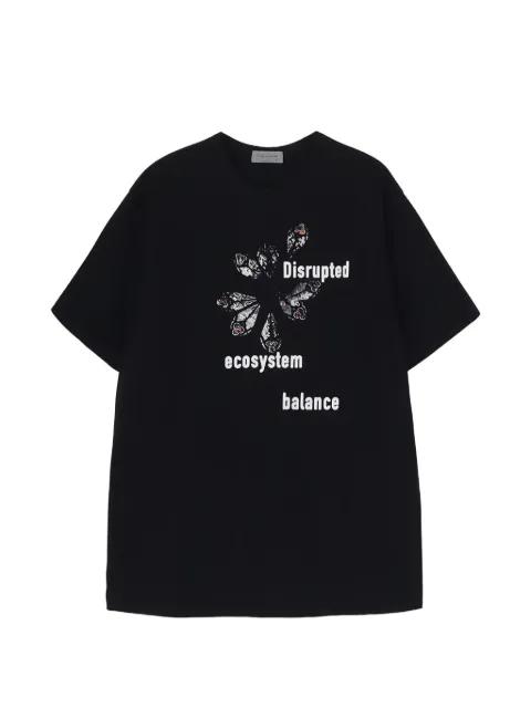 graphic-print T-shirt by YOHJI YAMAMOTO