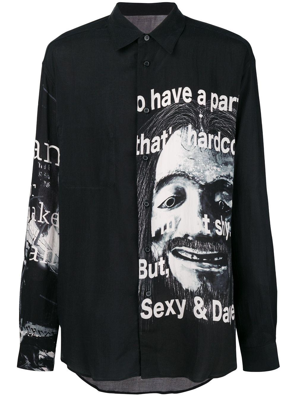 graphic print shirt by YOHJI YAMAMOTO
