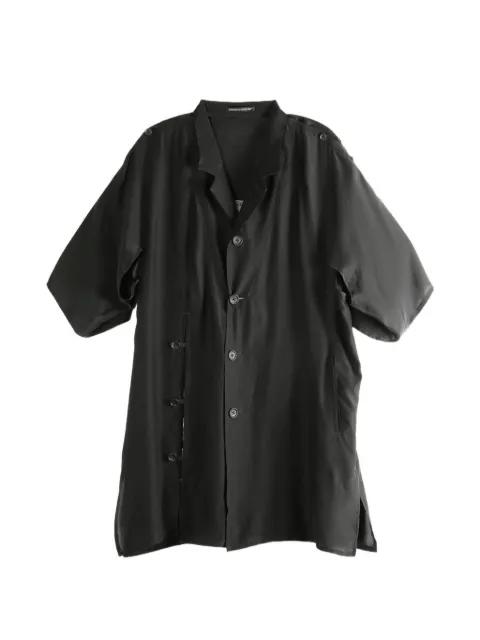 graphic-print silk shirt by YOHJI YAMAMOTO