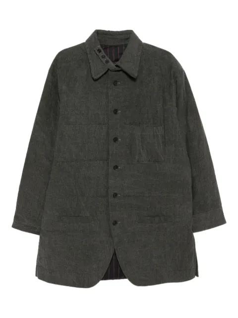 gusset-collar padded jacket by YOHJI YAMAMOTO
