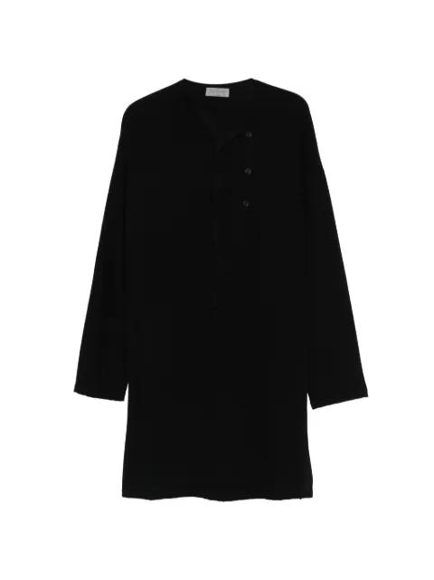 half-button long-sleeved T-shirt by YOHJI YAMAMOTO