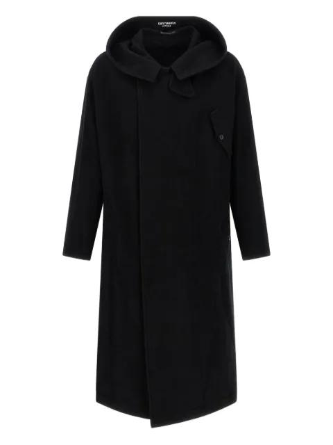 hoodied snap coat by YOHJI YAMAMOTO
