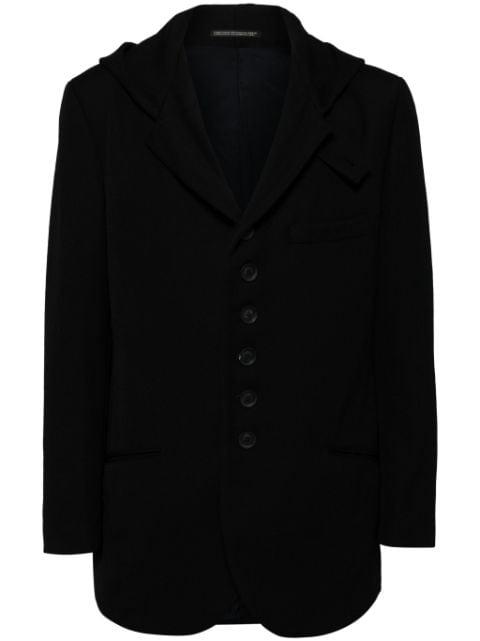 hoodied wool jacket by YOHJI YAMAMOTO