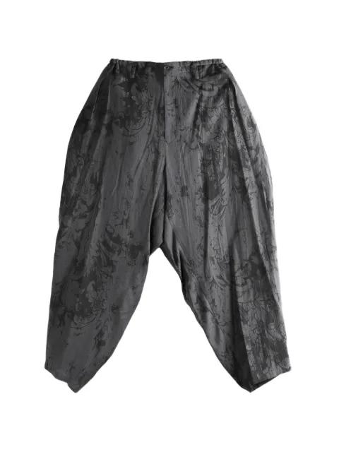 jacquard patterned trousers by YOHJI YAMAMOTO