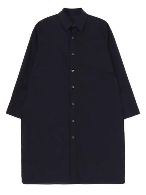 layered-design cotton shirt by YOHJI YAMAMOTO