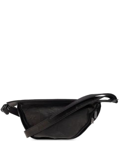 leather messenger bag by YOHJI YAMAMOTO