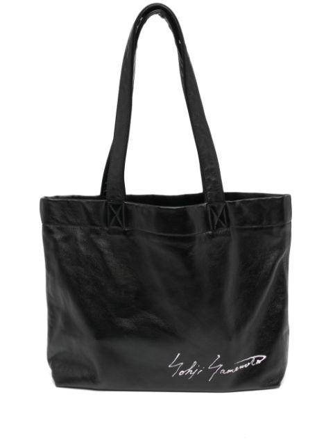 leather shoulder bag by YOHJI YAMAMOTO
