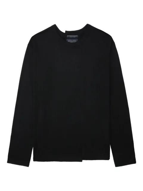 long-sleeve wool T-shirt by YOHJI YAMAMOTO