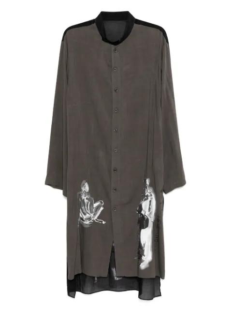 message-print shirt by YOHJI YAMAMOTO