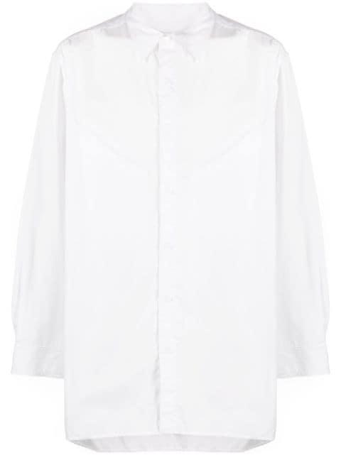 panelled cotton shirt by YOHJI YAMAMOTO