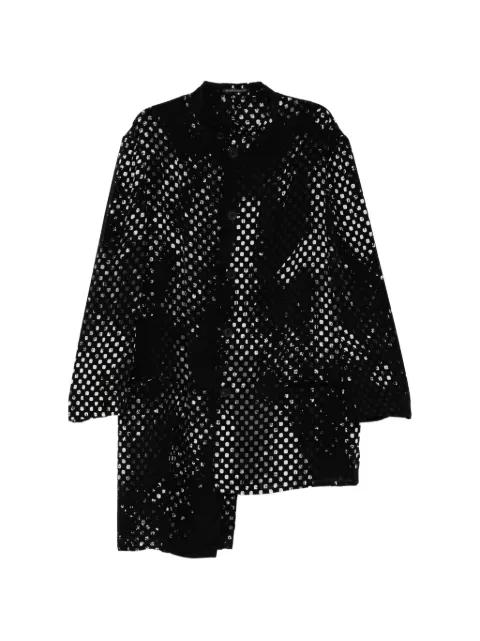 patterned buttoned jacket by YOHJI YAMAMOTO