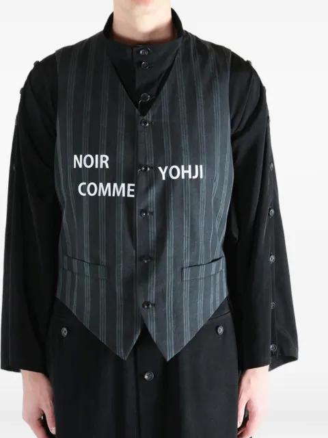 pinstripe cotton waistcoat by YOHJI YAMAMOTO