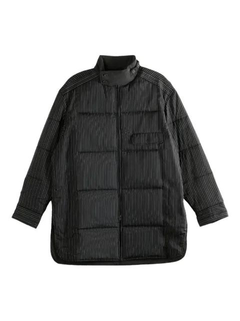 pinstripe pattern padded coat by YOHJI YAMAMOTO