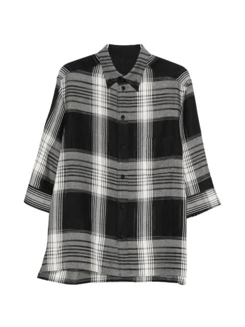 plaid button shirt by YOHJI YAMAMOTO