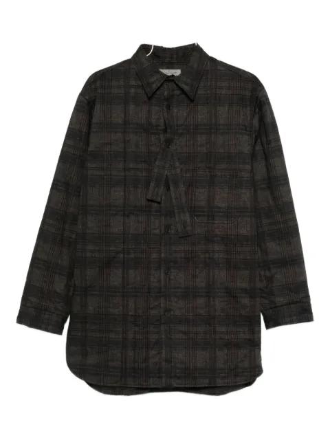 plaid-pattern shirt by YOHJI YAMAMOTO